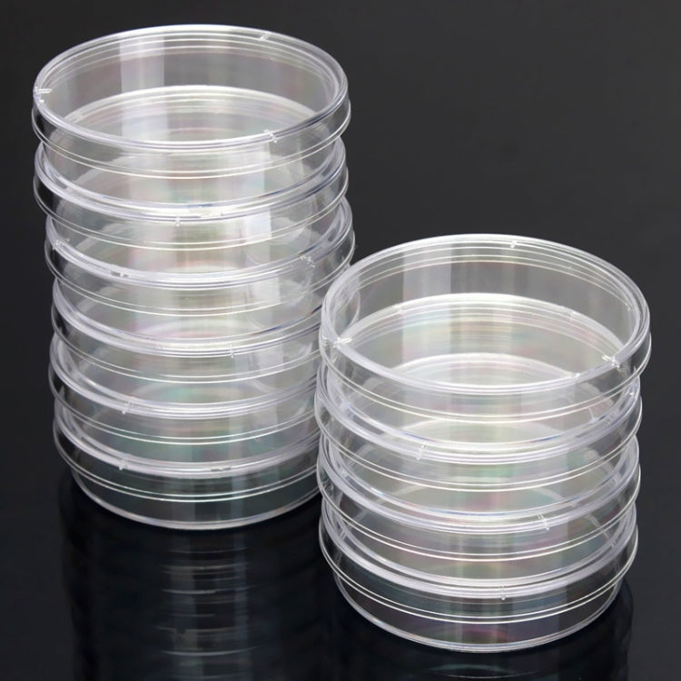 10 PCS Polystyrene Sterile Petri Dishes Bacteria Dish Laboratory Biological Scientific Lab Supplies, Size:60mm - Teaching Resources by PMC Jewellery | Online Shopping South Africa | PMC Jewellery