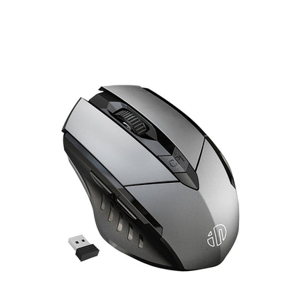 Inphic PM6 6 Keys 1000/1200/1600 DPI Home Gaming Wireless Mechanical Mouse, Colour: Gray Wireless Charging Silent Version - Wireless Mice by Inphic | Online Shopping South Africa | PMC Jewellery | Buy Now Pay Later Mobicred