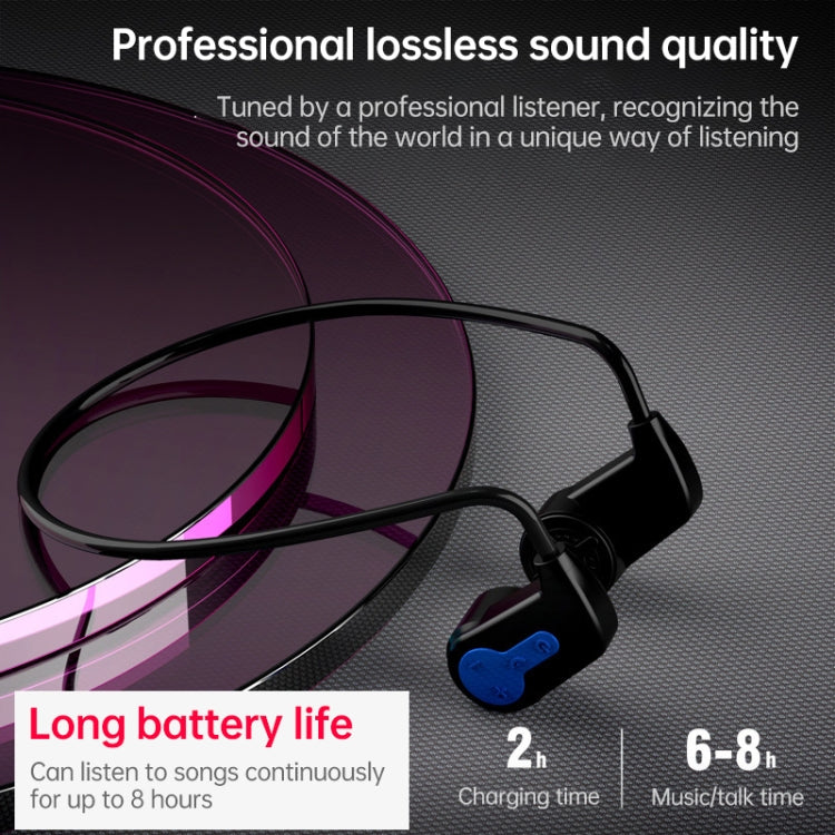 K3 Bone Conduction Bluetooth 5.0 Wireless Headphones Waterproof Headphones 16GB RAM(Gray) - Bluetooth Earphone by PMC Jewellery | Online Shopping South Africa | PMC Jewellery