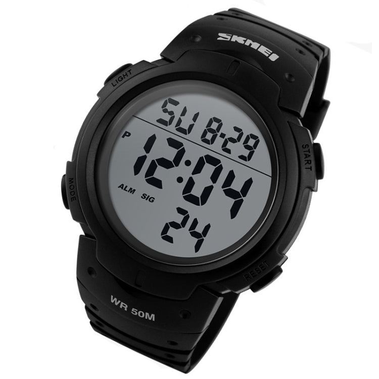 SKMEI 1068 Men Waterproof Outdoor Sports Digital Watch Student Fashion Watch(Black) - Sport Watches by SKMEI | Online Shopping South Africa | PMC Jewellery | Buy Now Pay Later Mobicred