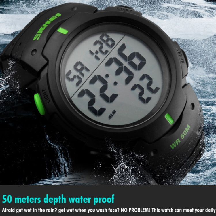 SKMEI 1068 Men Waterproof Outdoor Sports Digital Watch Student Fashion Watch(Black) - Sport Watches by SKMEI | Online Shopping South Africa | PMC Jewellery | Buy Now Pay Later Mobicred