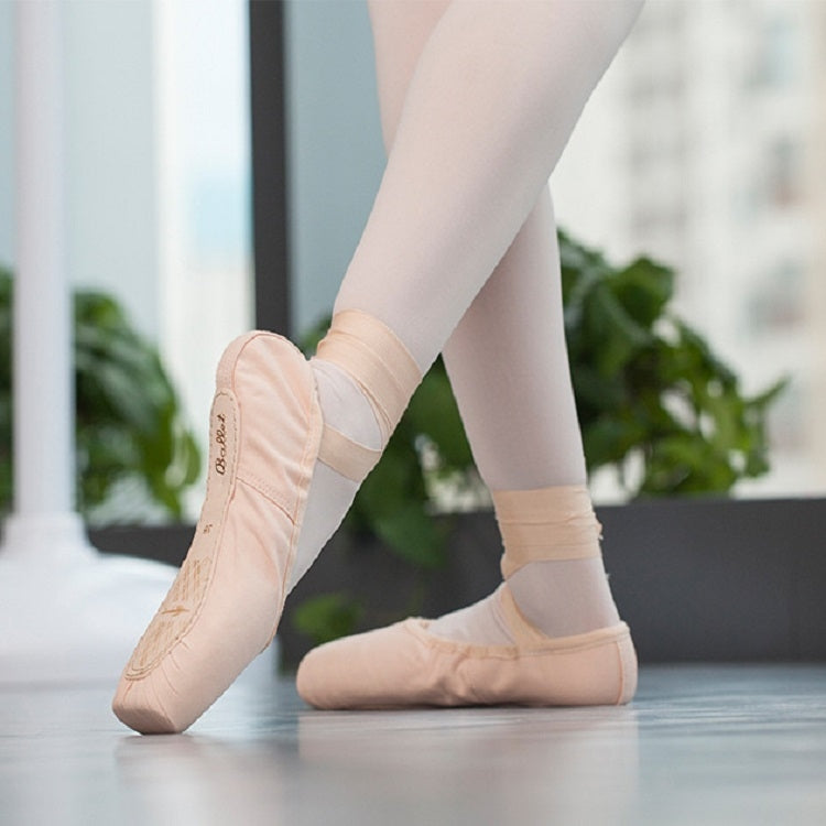 Ballet Lace Pointe Shoes Professional Flat Dance Shoes, Size: 40(Black) - Yoga Socks & Shoes by PMC Jewellery | Online Shopping South Africa | PMC Jewellery