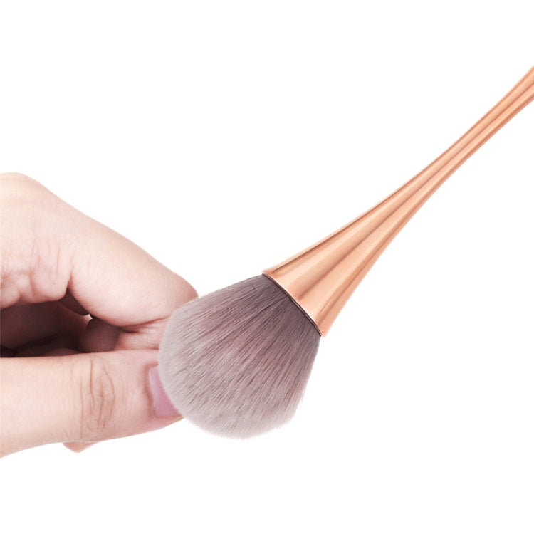 2 PCS Single Small Waist Makeup Brush Nail Powder Dust Blush Loose Powder Brush, Specification: Golden Rod Color Hair - Makeup Brushes by PMC Jewellery | Online Shopping South Africa | PMC Jewellery