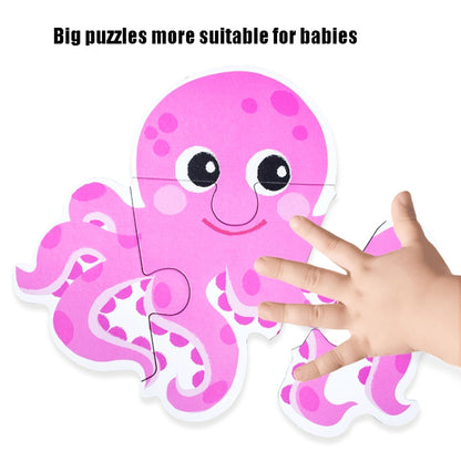 DUOQU Children Early Education Picture Puzzle Toy Box Set(Wild Animal) - Puzzle Toys by PMC Jewellery | Online Shopping South Africa | PMC Jewellery