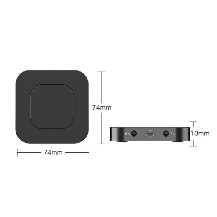 BT-13 2 In 1 Bluetooth 5.0 Adapter Wireless Audio Receiver & Transmitter - Audio Receiver Transmitter by PMC TechLife | Online Shopping South Africa | PMC TechLife