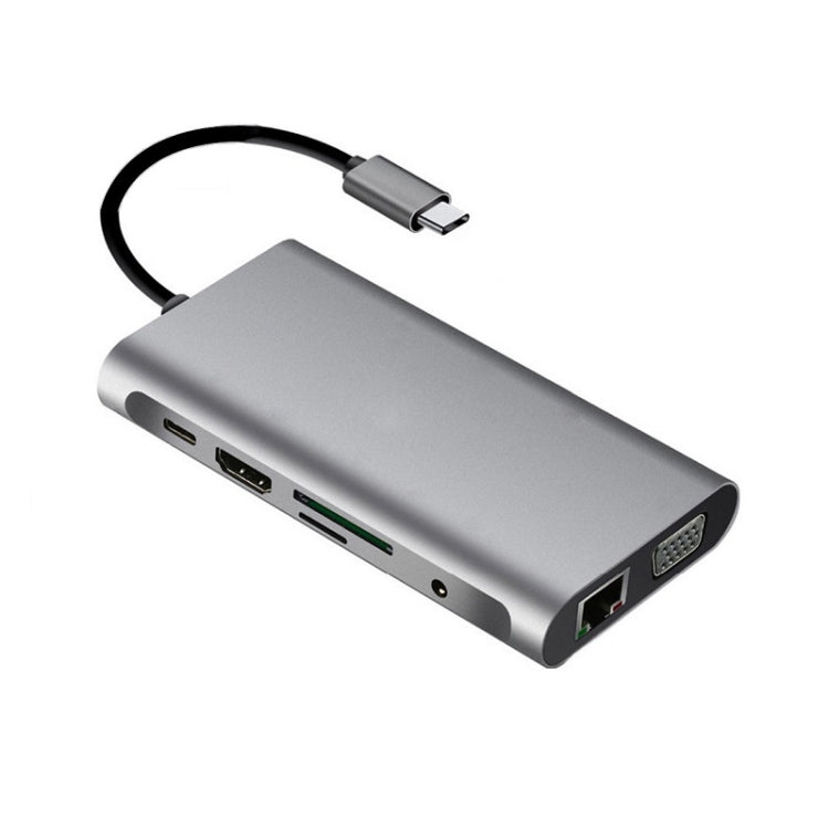 10 in 1 Type-C Multi-Function Docking Station PD Fast Charging HUB - free shipping - PMC TechLife - Order now!