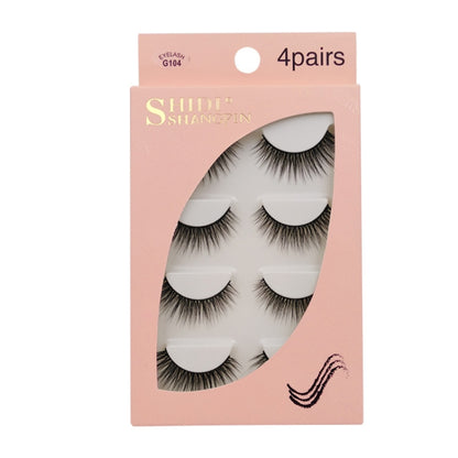 2 PCS 4 Pairs In One Box Handmade Mink False Eyelashes Slender And Long Three-Dimensional Multilayer Eyelashes(G104) - Eyes by PMC Jewellery | Online Shopping South Africa | PMC Jewellery