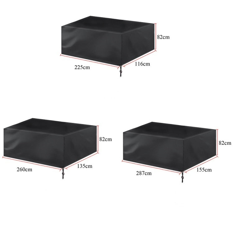 Billiard Table Dust Cover Billiard Protective Cover Water-Repellent Furniture Cover, Size: 225x116x82cm(Black) - Dust Covers by PMC Jewellery | Online Shopping South Africa | PMC Jewellery