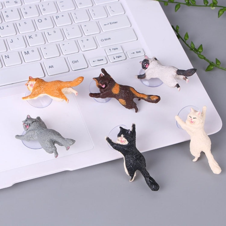 60 PCS Sucker Design Cute Cat Smartphone Holder(White) - Desktop Holder by PMC TechLife | Online Shopping South Africa | PMC TechLife