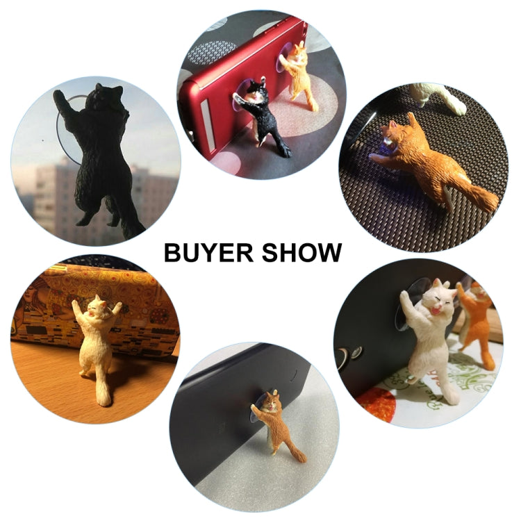 60 PCS Sucker Design Cute Cat Smartphone Holder(White) - Desktop Holder by PMC TechLife | Online Shopping South Africa | PMC TechLife