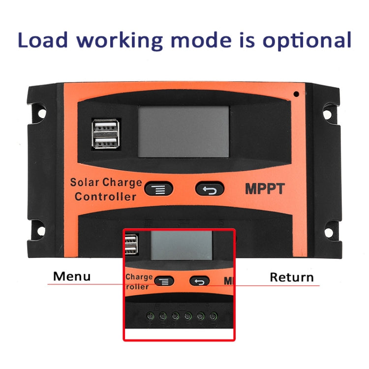 MPPT 12V/24V Automatic Identification Solar Controller With USB Output, Model: 30A - Others by PMC TechLife | Online Shopping South Africa | PMC TechLife