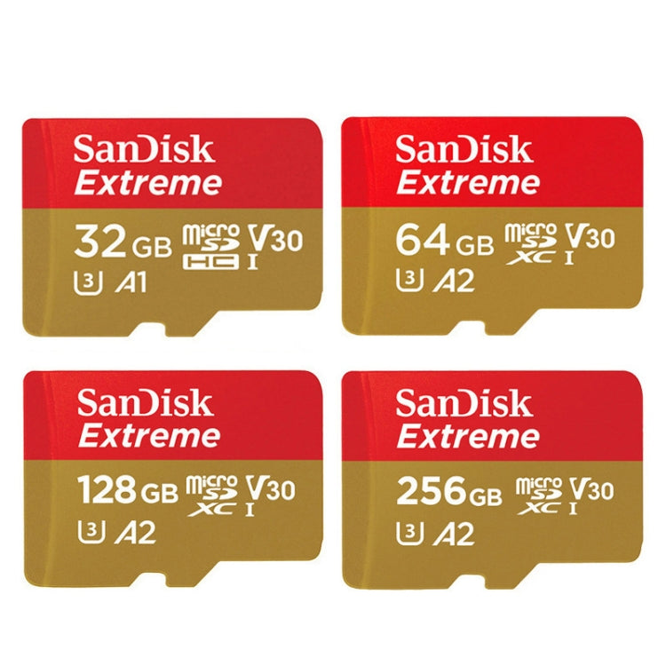 SanDisk U3 High-Speed Micro SD Card  TF Card Memory Card for GoPro Sports Camera, Drone, Monitoring 64GB(A2), Colour: Gold Card - Micro SD Card by SanDisk | Online Shopping South Africa | PMC Jewellery | Buy Now Pay Later Mobicred