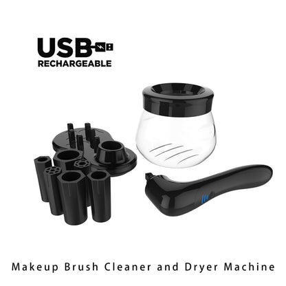 Electric Scrubber Make-Up Brush Cleaning Machine Automatic Dryer USB Rechargeable Make-Up Brush Cleaner(White) - Tools by PMC Jewellery | Online Shopping South Africa | PMC Jewellery