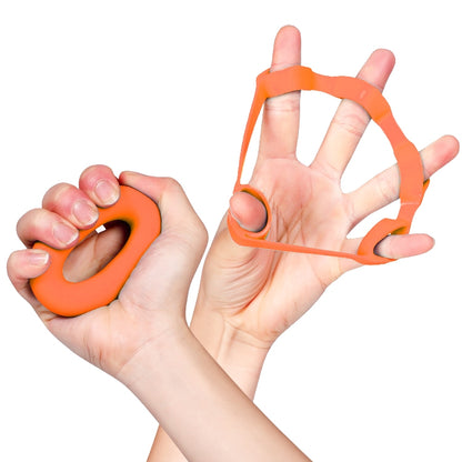 TF122 2 in 1 Silicone Grip Ring + Grip Device Set(Orange) - Fitness Equipments by PMC Jewellery | Online Shopping South Africa | PMC Jewellery