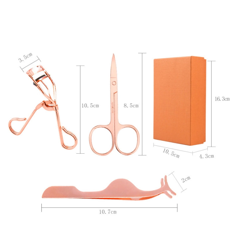 2 PCS 4 In1 False Eyelash Assistant Eyebrow Clipper Beauty Tool(Gradient Rose) - Eyes by PMC Jewellery | Online Shopping South Africa | PMC Jewellery