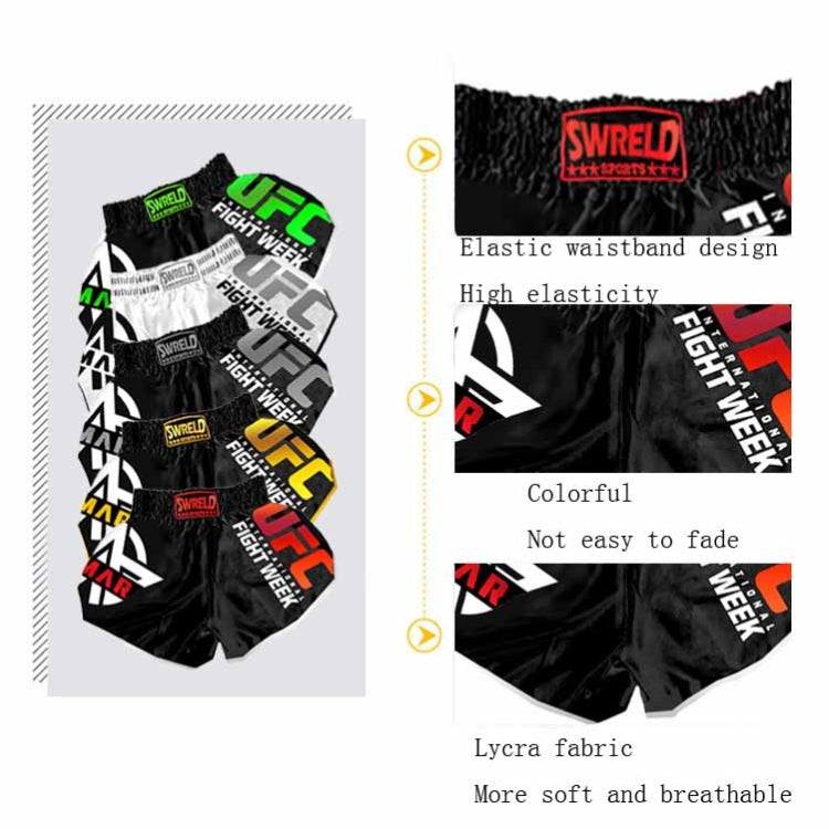 SWERLD Boxing/MMA/UFC Sports Training Fitness Shorts, Size: S(1) - Sports Shorts by SWERLD | Online Shopping South Africa | PMC Jewellery