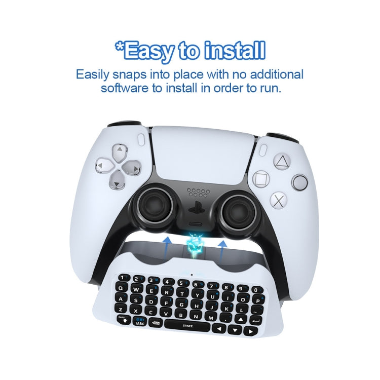 JYS-P5121 Bluetooth Wireless Handle Keyboard Can Chat Voice External Keyboard Suitable For PS5, Note: Without Handle - Gamepads by PMC Jewellery | Online Shopping South Africa | PMC Jewellery