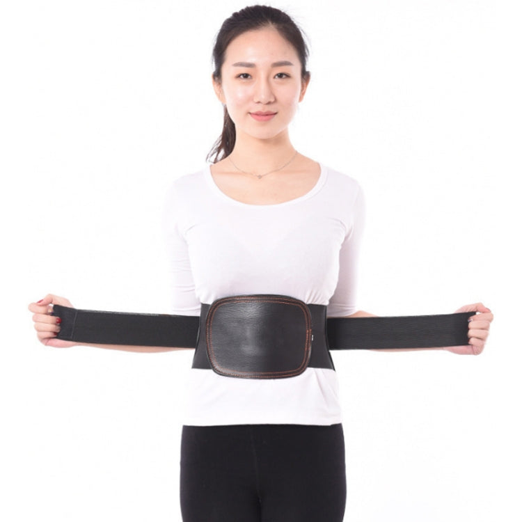 Steel Plate Support And Fixation Leather Protection Waist Belt Lumbar Orthosis,Size: S  (64-70 cm) - Corrector by PMC Jewellery | Online Shopping South Africa | PMC Jewellery