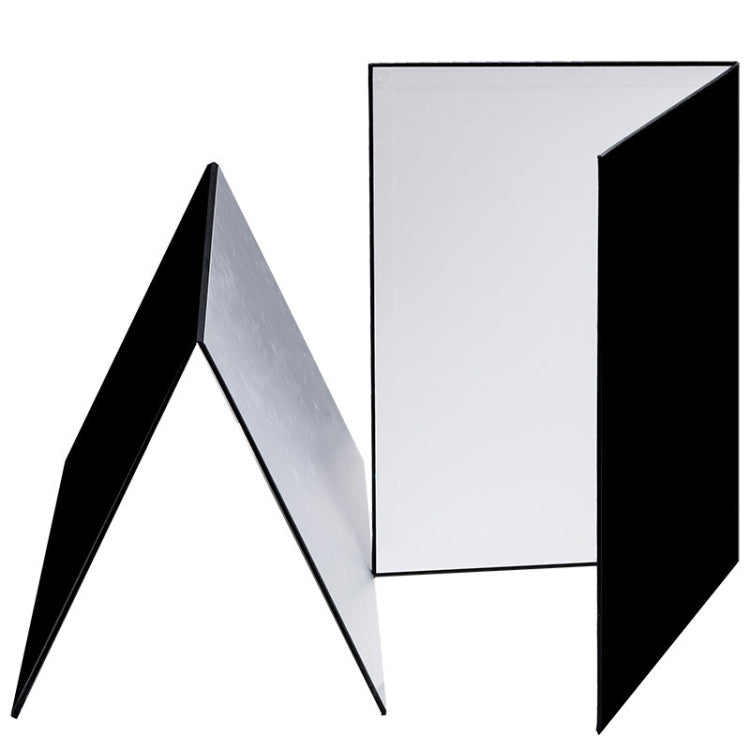 3-in-1 Reflective Board A3 Cardboard Folding Light Diffuser Board (White + Black + Silver) -  by PMC TechLife | Online Shopping South Africa | PMC TechLife