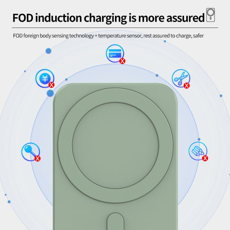 N16 10W Car Air Outlet + Suction Cup Magsafe Magnetic Phone Universal Wireless Charger Mobile Holder(Orange) - Wireless Charger Holders by PMC Jewellery | Online Shopping South Africa | PMC Jewellery