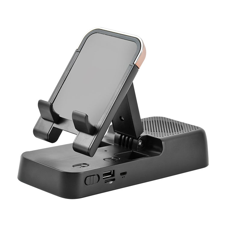 Multifunctional Desktop Stand For Mobile Phone And Tablet With Bluetooth Speaker(Black) - Desktop Holder by PMC Jewellery | Online Shopping South Africa | PMC Jewellery