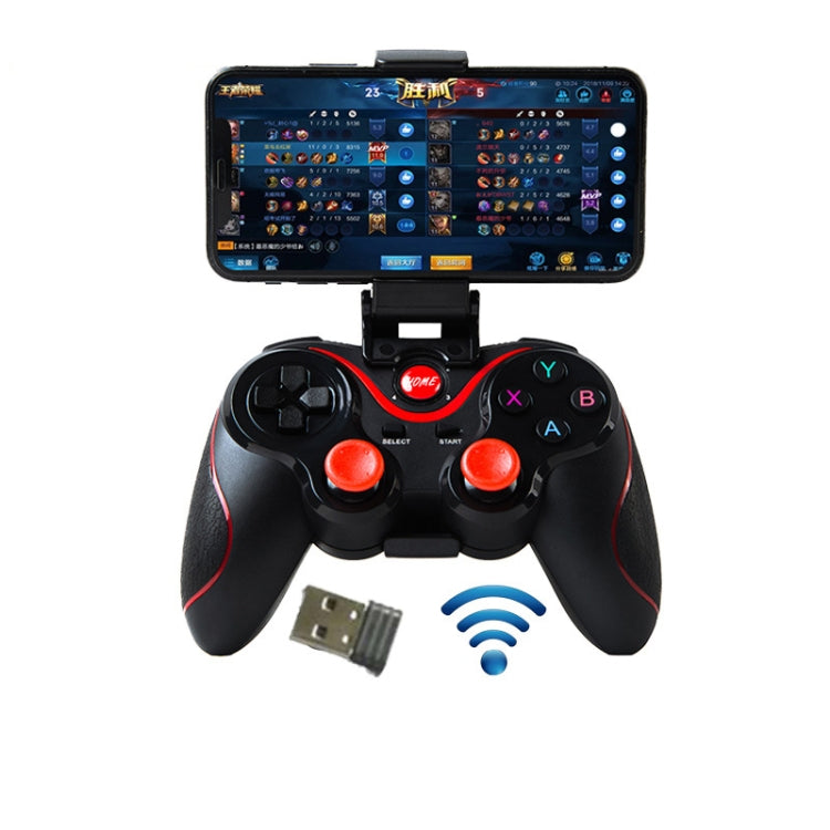 S6 Wireless Bluetooth Game Controller Handle With Bracket & Receiver For Android / IOS / PC - Controller Gamepad by PMC TechLife | Online Shopping South Africa | PMC TechLife