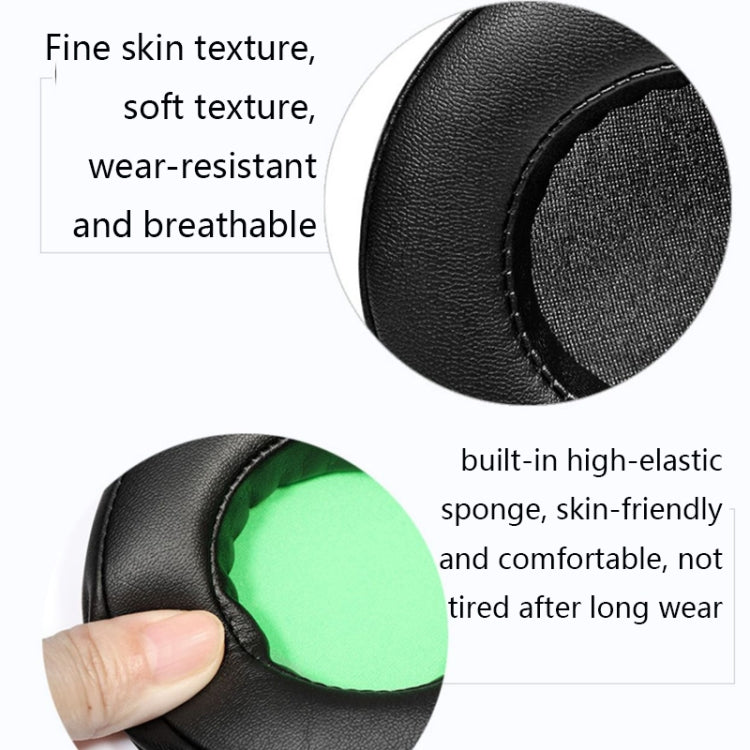 2 PCS Headset Sponge Case For Razer BlackShark V2/V2X/V2SE, Colour: Ellipse(Black Green Net) - Earmuff & Pad by PMC TechLife | Online Shopping South Africa | PMC TechLife