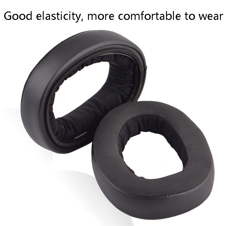 1 Pair Headset Sponge Cover Earmuffs For Sennheiser GSP600 / GSP670 / GSP500 / GSP550 / GSA60(Black) - Earmuff & Pad by PMC Jewellery | Online Shopping South Africa | PMC Jewellery