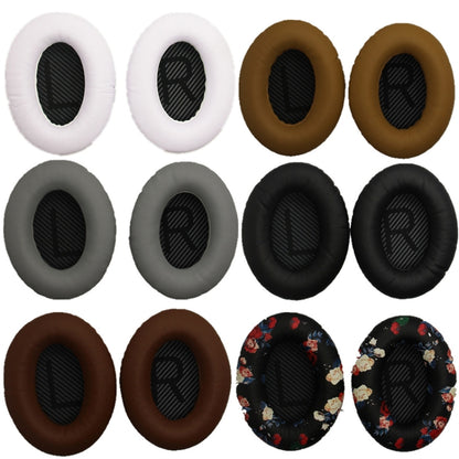 2 PCS Headset Sponge Cover For BOSE QC15 / QC3 / QC2 / QC25 / AE2 / AE2i(Coffee  + Black LR) - Earmuff & Pad by PMC Jewellery | Online Shopping South Africa | PMC Jewellery