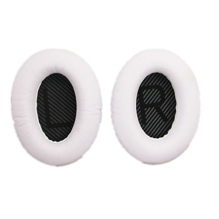 2 PCS Headset Sponge Cover For BOSE QC15 / QC3 / QC2 / QC25 / AE2 / AE2i(White  + Black LR) - Earmuff & Pad by PMC Jewellery | Online Shopping South Africa | PMC Jewellery