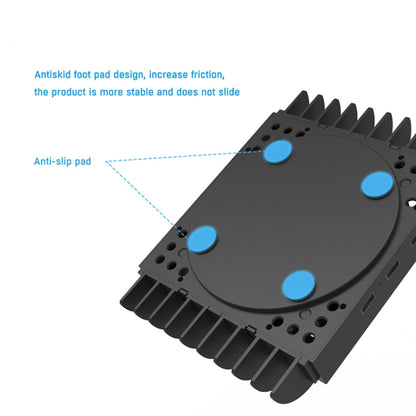 JYS X133 Multi-Function Cooling Base + Game Disc Storage For XBOXSeries X Host(Black) - Holder by JYS | Online Shopping South Africa | PMC Jewellery