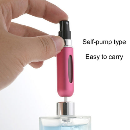 5 PCS 5ml Mini Perfume Spray Bottle With Bottom Filling Self-Pump Type Travel Portable Sub-Bottling Bottle Random Colour Delivery - Cosmetics bottle by PMC Jewellery | Online Shopping South Africa | PMC Jewellery