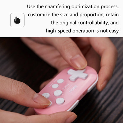 8Bitdo Zero2 Wireless Bluetooth Mini Handle For Switch / Windows / Android / MacOS / Steam / Respeberr(Pink) - Gamepads by 8Bitdo | Online Shopping South Africa | PMC Jewellery