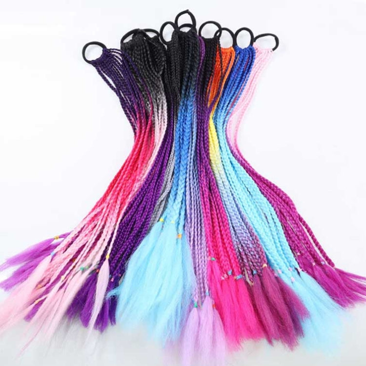 FQXBMW Colorful Braid Hair Band Wigs Corn Silk Colorful Dreadlocks Ponytail, Color: 29 - Wigs by PMC Jewellery | Online Shopping South Africa | PMC Jewellery