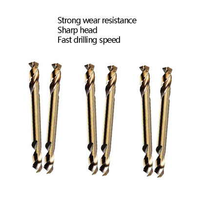 5pcs M35 Cobalt-Containing Twist Drill Bit High-Speed Steel Double Head Metal Steel Plate Expansion Hole Drill, Model: Double Head 3.2mm - Drill & Drill Bits by PMC Jewellery | Online Shopping South Africa | PMC Jewellery