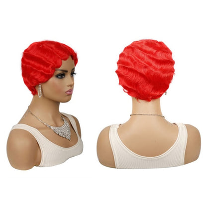 Ladies Short Hair Wig Retro Water Wave Curly Wig(27 #) - Wigs by PMC Jewellery | Online Shopping South Africa | PMC Jewellery