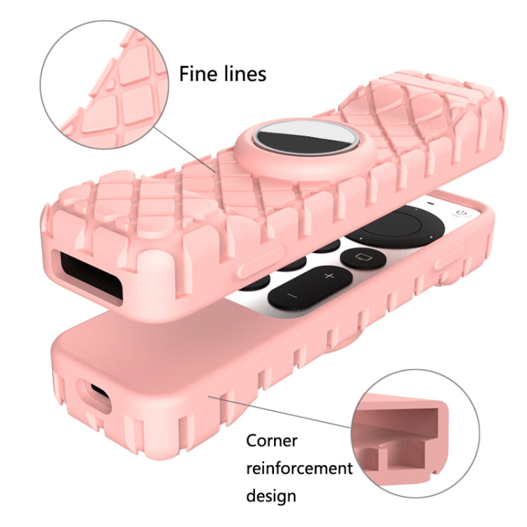2 PCS Remote Control All-Inclusive Protective Cover, Applicable Model: For Apple TV 4K(Black) - Remote Control Covers by PMC TechLife | Online Shopping South Africa | PMC TechLife