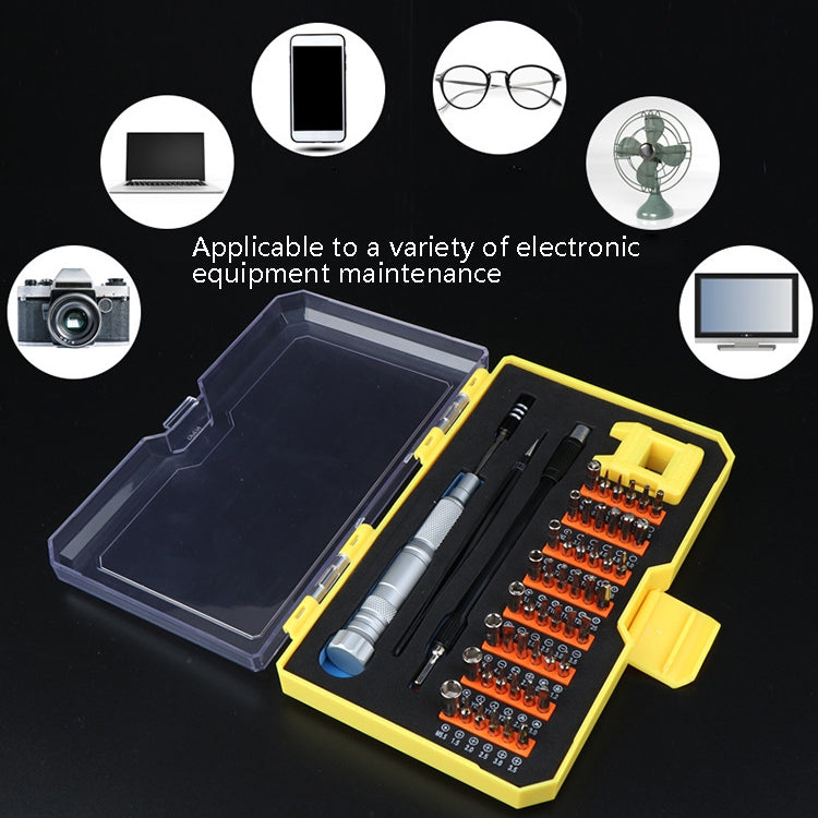 Obadun 9802B 52 in 1 Aluminum Alloy Handle Hardware Tool Screwdriver Set Home Precision Screwdriver Mobile Phone Disassembly Tool(Orange Box) - free shipping - PMC TechLife - Order now!