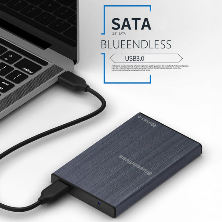 Blueendless U23T 2.5 inch Mobile Hard Disk Case USB3.0 Notebook External SATA Serial Port SSD, Colour: Blue - HDD Enclosure by Blueendless | Online Shopping South Africa | PMC Jewellery