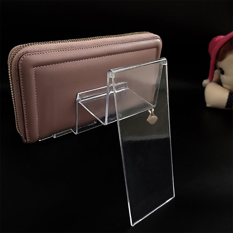 10 PCS Thickened Transparent Wallet Holder Plastic Phone Mask Display Stand Counter Display Stand,Specification: No. 3 1 Layer - Desktop Holder by PMC Jewellery | Online Shopping South Africa | PMC Jewellery