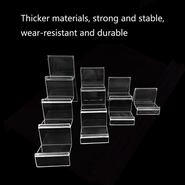 10 PCS Thickened Transparent Wallet Holder Plastic Phone Mask Display Stand Counter Display Stand,Specification: No. 3 4 Layer - free shipping - PMC TechLife - Order now!