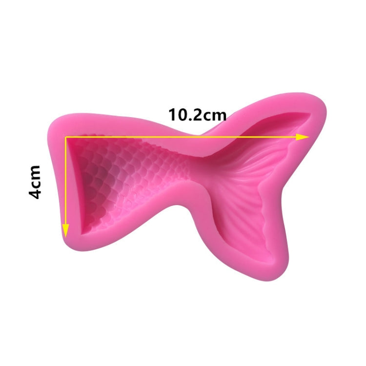 Mini Mermaid Tail Liquid Silicone Mold Fondant Baking Mold, Specification: Large (Pink) 15-94 - Food Molds by PMC TechLife | Online Shopping South Africa | PMC TechLife