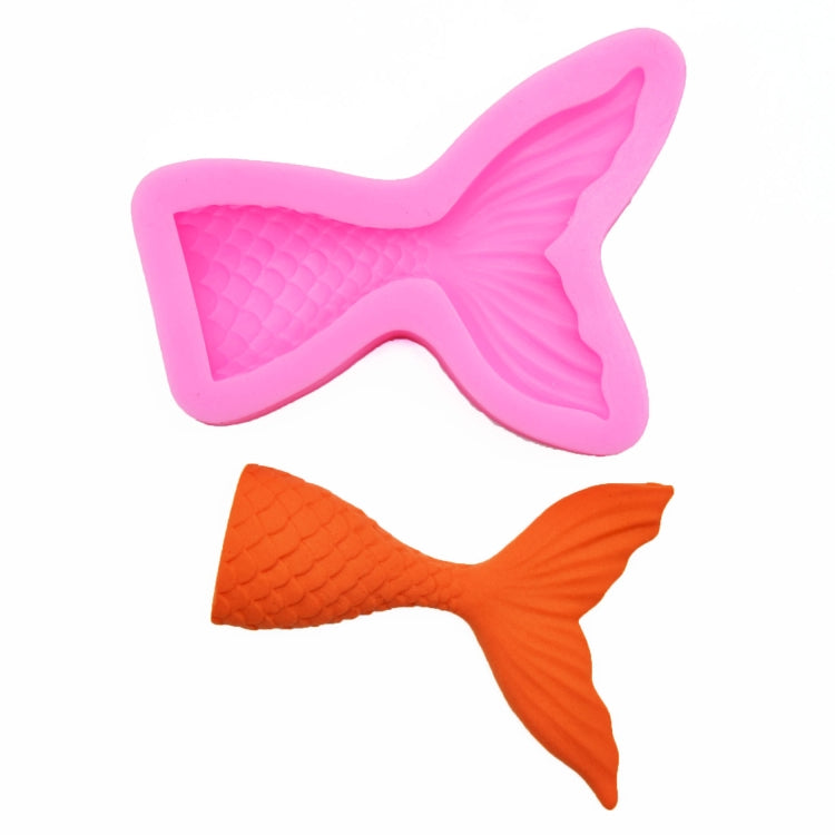 Mini Mermaid Tail Liquid Silicone Mold Fondant Baking Mold, Specification: Large (Pink) 15-94 - Food Molds by PMC TechLife | Online Shopping South Africa | PMC TechLife
