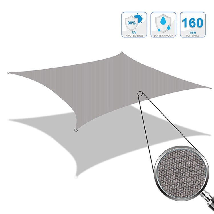 Triangle Outdoor Garden Sunshade Sail Waterproof Anti-UV Canopy, Size: 2m x 2m x 2m(Black) - Tents & Accessories by PMC Jewellery | Online Shopping South Africa | PMC Jewellery