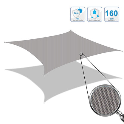 Triangle Outdoor Garden Sunshade Sail Waterproof Anti-UV Canopy, Size: 3m x 3m x 3m(Lake Blue) - Tents & Accessories by PMC Jewellery | Online Shopping South Africa | PMC Jewellery