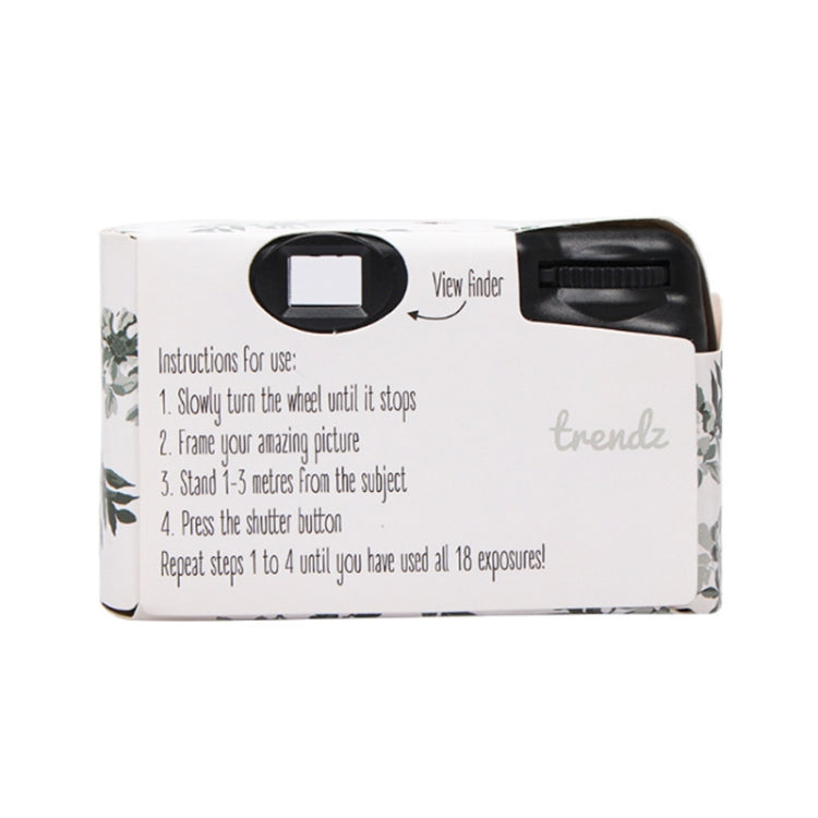 Retro Peony Cute Disposable Film Mini Point-And-Shoot Camera with 17 Sheets Films - Children Cameras by PMC Jewellery | Online Shopping South Africa | PMC Jewellery