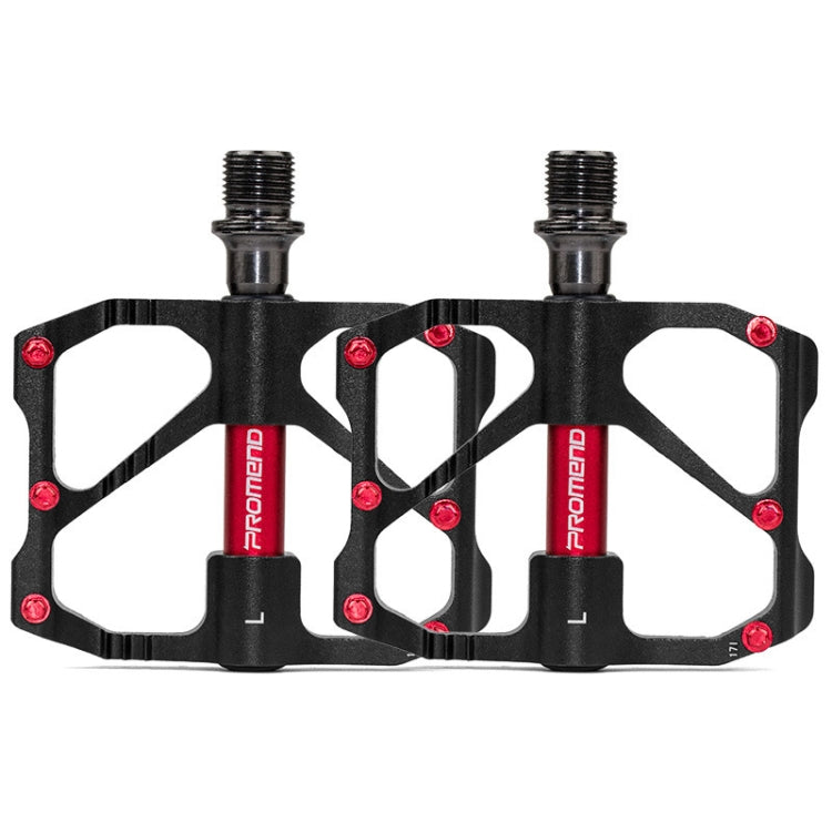 1 Pair PROMEND Mountain Bike Road Bike Bicycle Aluminum Pedals(PD-R87 Black) - Pedals by PROMEND | Online Shopping South Africa | PMC Jewellery