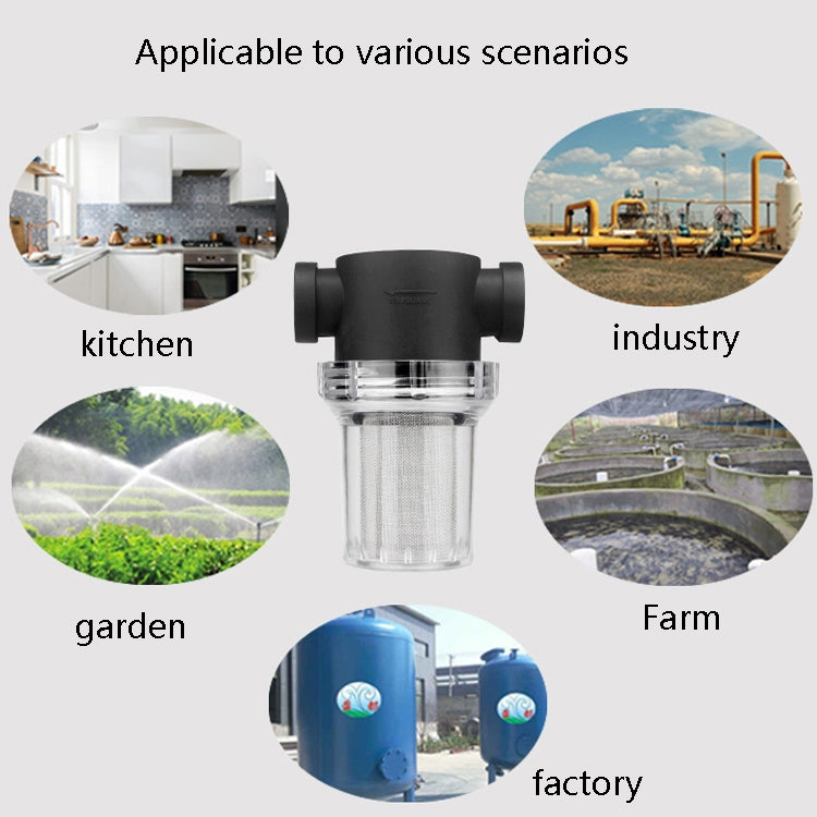 Water Pipe Front Plastic Filter Garden Irrigation Water Purifier, Specification: 4 Points Interface 40 Mesh - free shipping - PMC TechLife - Order now!