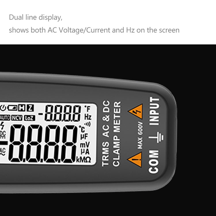 BSIDE ACM91 Digital Clamp Meter AC/DC Current 1mA True RMS Auto Range  Capacitor Tester Multimeter(Grey) - Digital Multimeter by BSIDE | Online Shopping South Africa | PMC Jewellery | Buy Now Pay Later Mobicred