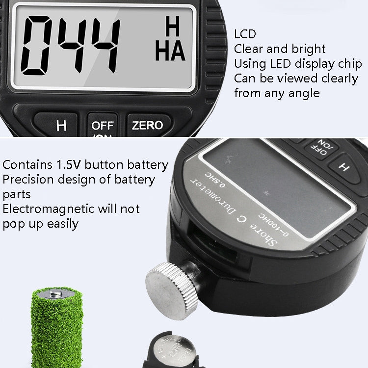 Electronic Digital Display Hard Meter Plastic Rubber Silicone Tire Hardness Meter, Model: 0-100HA A - Measuring Tools by PMC TechLife | Online Shopping South Africa | PMC TechLife | Buy Now Pay Later Mobicred